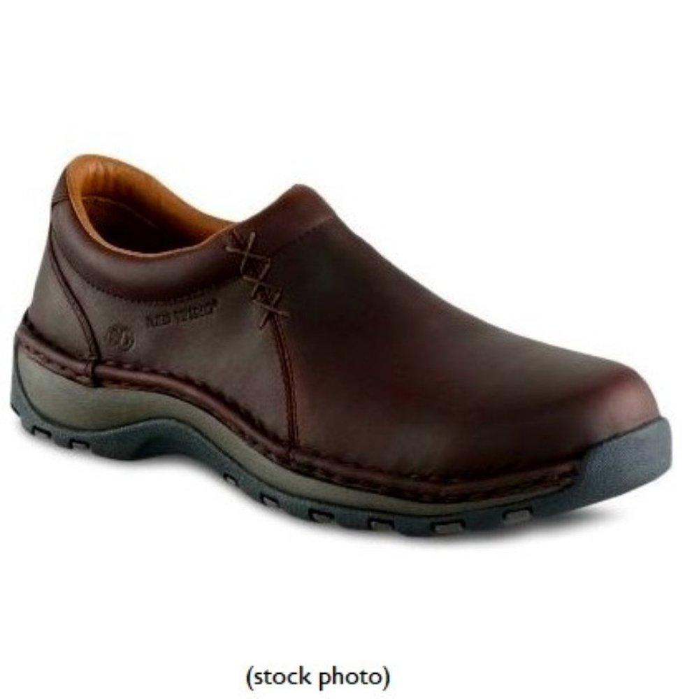 Red Wing Aluminum Toe Slip-On Safety Shoes in a Women's size 7 D (Wide)
